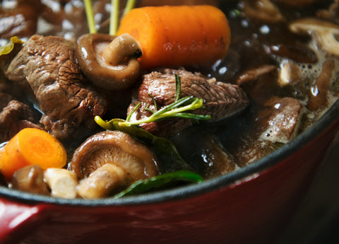 Dark Berry Cider & Venison Stew
